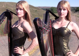 Camille and Kennerly Kitt, also known as The Harp Twins (Free image Wikipedia Commons)
