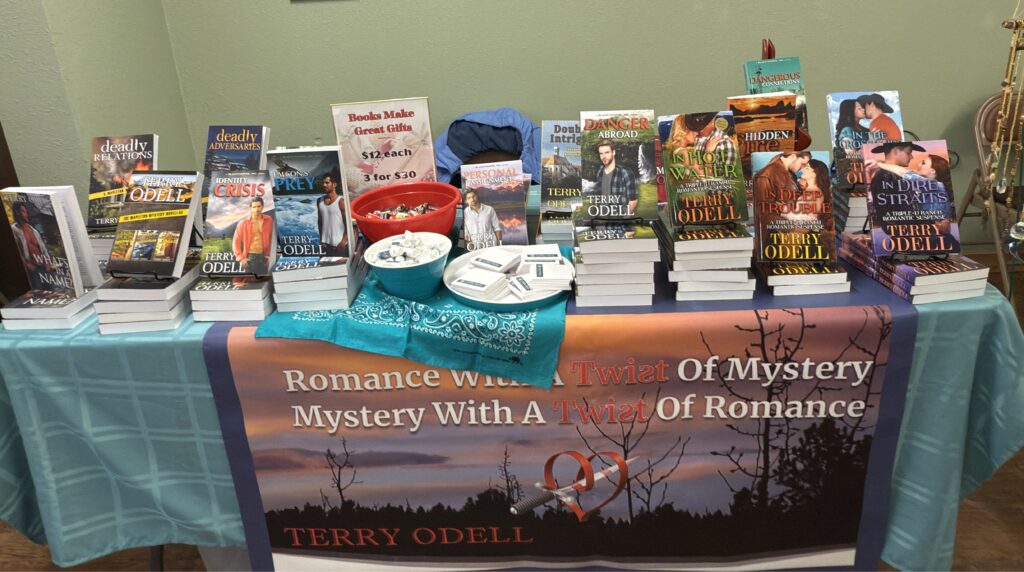 Table display of books written by Terry Odell
