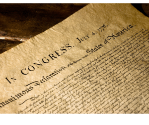 The Declaration of Independence.