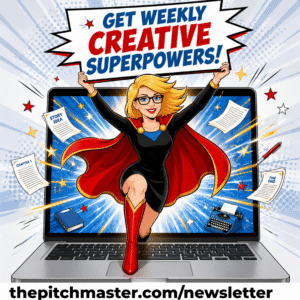 Subscribe to the Pitch Master newsletter at thepitchmaster.com/newsletter. Craft and career fuel for novelists